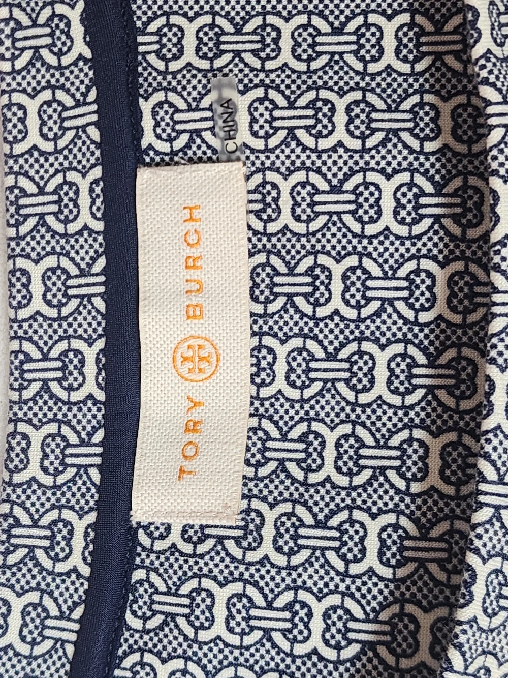 Tory Burch Corinne Gemini Link Knit Dress 3/4 Sleeve Fit & Flare Size S/M Approx